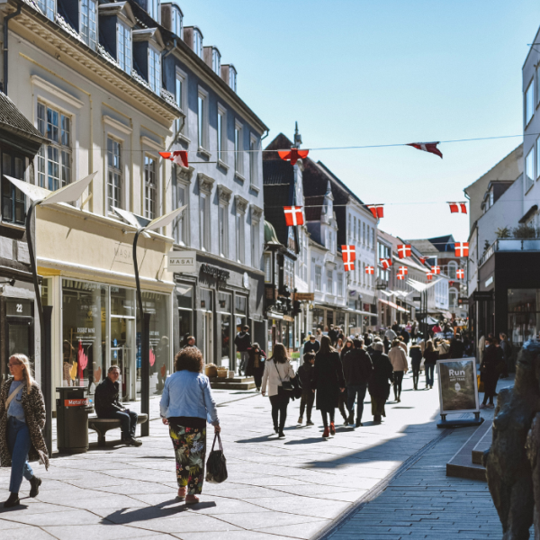 A beautiful day in Vejle in sunshine