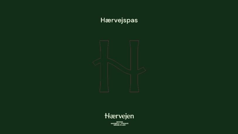 The front of the the Hærvej passport