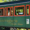 Old train carriage at Bindeballe Station on Bindeballestien