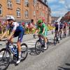 3rd stage of the Tour de France in Vejle. The cyclists are heading up Koldingvej in bright sunshine in July 2022