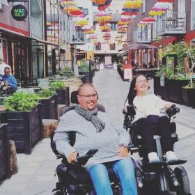 Two wheelchair users in Vejle Midtpunkt