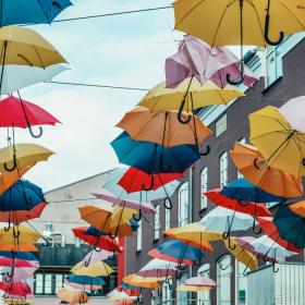 Umbrella sky in Vejle Midtpunkt