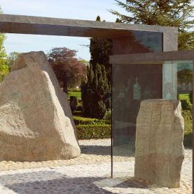 The two runestones in Jelling, which are on the UNESCO World Heritage List