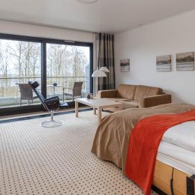 Double room with a view at Munkebjerg Hotel in Vejle